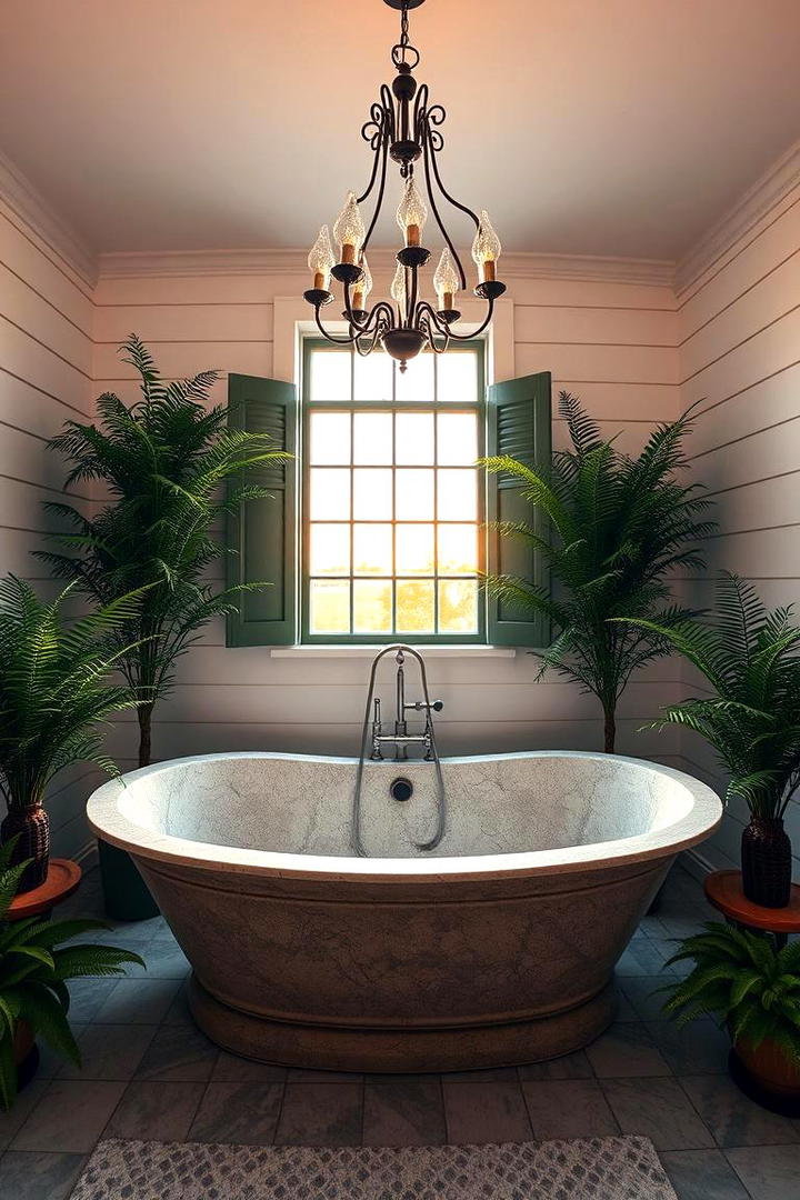 Freestanding Bathtubs - 21 Modern Farmhouse Bathroom Ideas