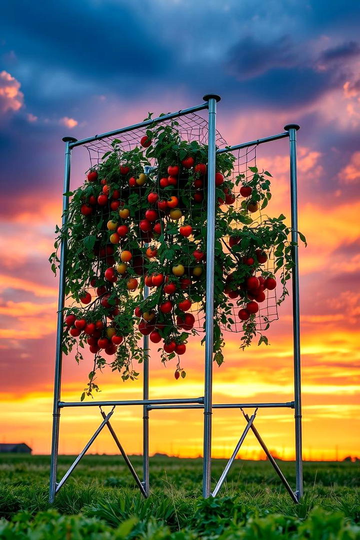 Freestanding Frame Trellis - 30 Tomato Trellis Ideas