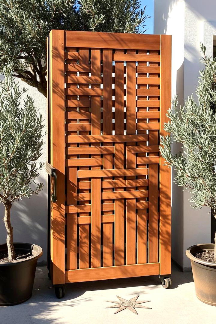 Freestanding Garden Partition - 30 Garden Divider Ideas