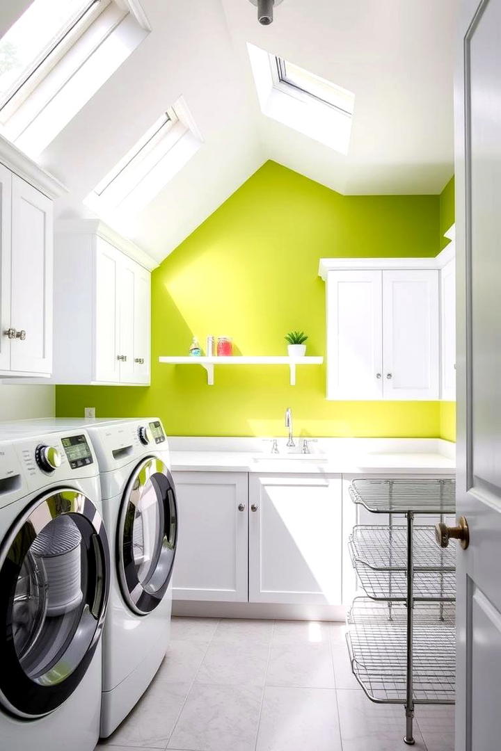 Fresh Lime Zest - 30 Laundry Room Paint Ideas