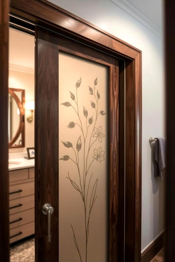 Frosted Etched Glass Door - 30 closet door ideas