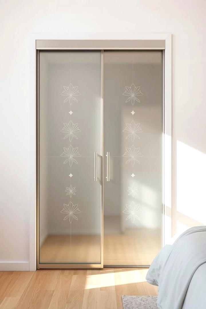 Frosted Glass Door - 30 closet door ideas