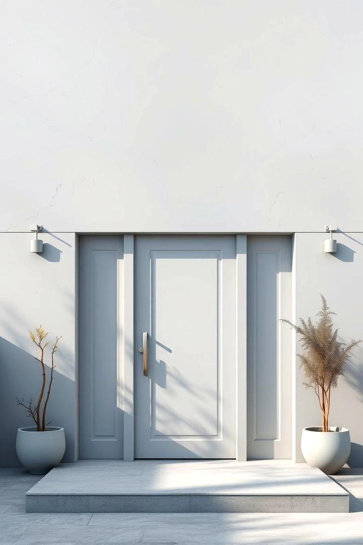 Frosted Gray Modernity - 21 Gray Exterior House Paint Ideas