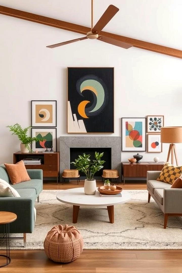 Functional Art Displays - 21 Mid-Century Modern Living Room Ideas