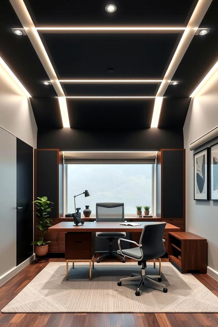 Functional Black Design - 30 black ceiling ideas