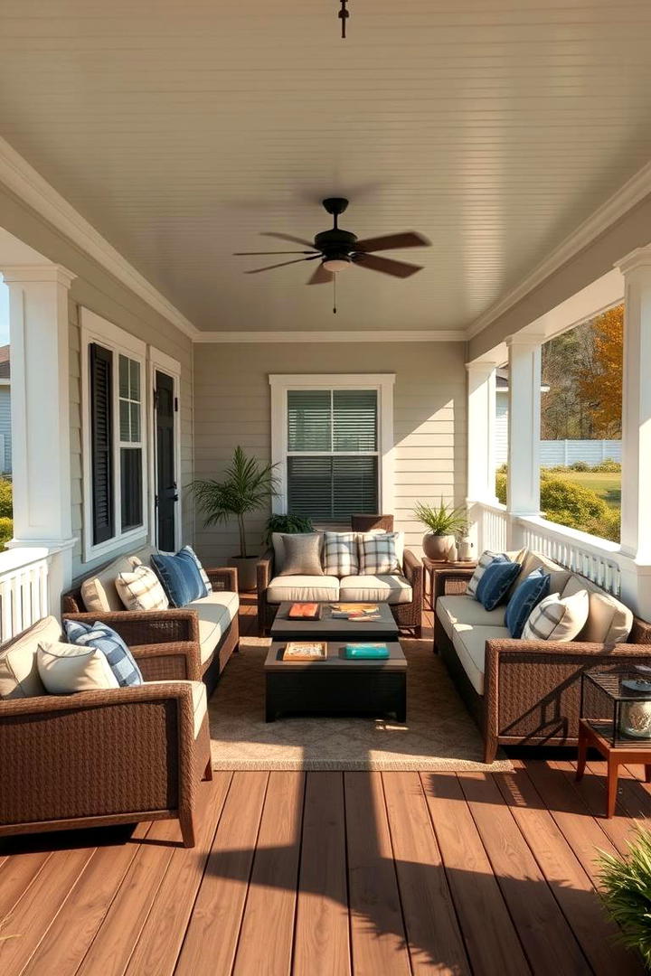 Functional Family Gathering - 21 Covered Porch Ideas