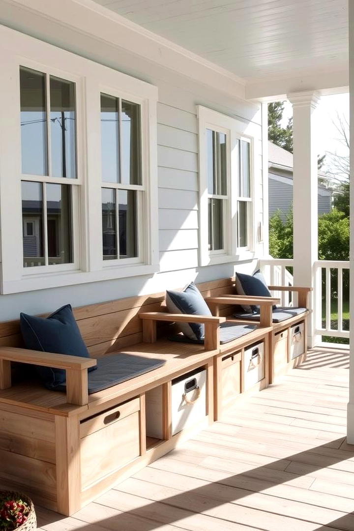 Functional Storage Solutions - 21 Small Porch Ideas