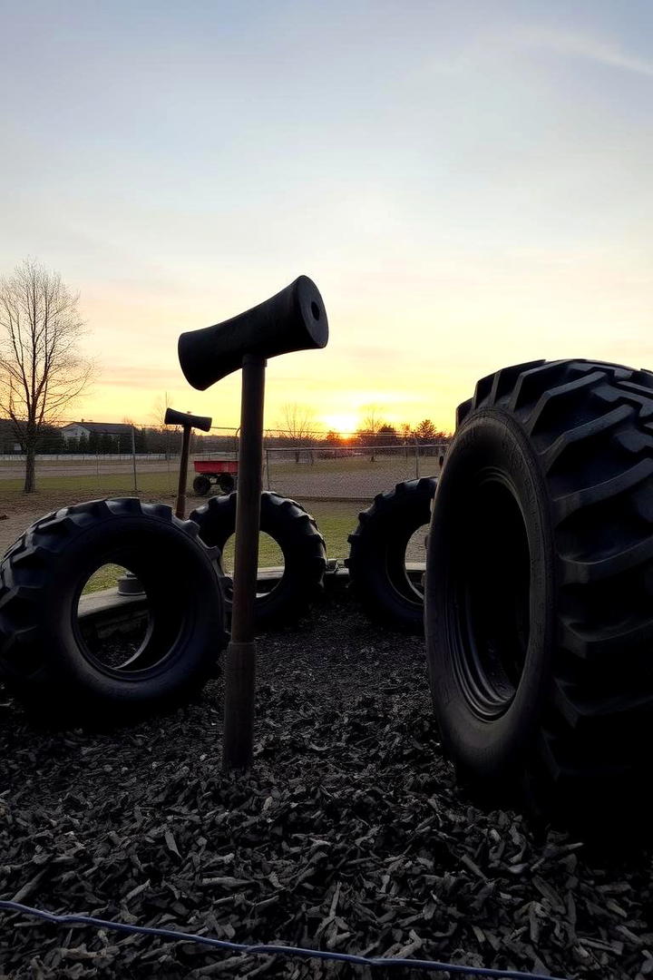 Functional Training with Sledgehammers - 30 Outdoor Gym Ideas