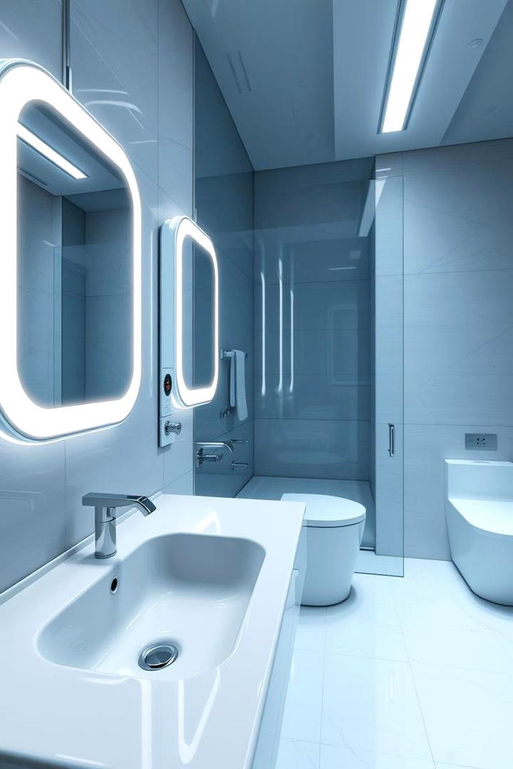 Futuristic LED Accent - 21 luxury bathroom ideas