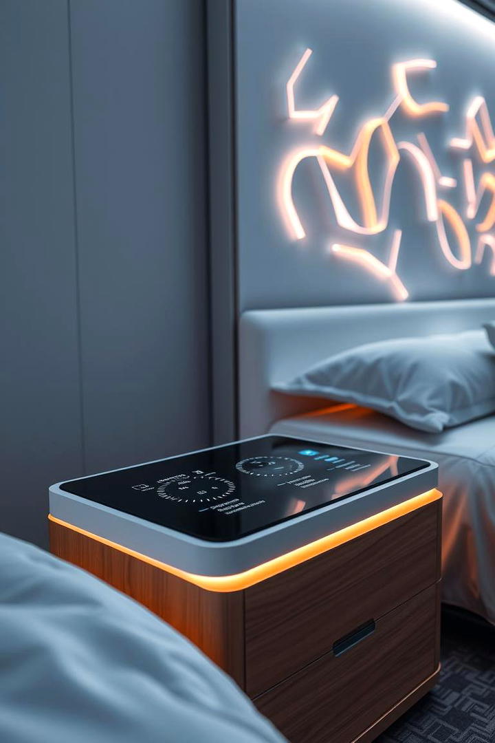 Futuristic Touch - 30 Nightstand Ideas