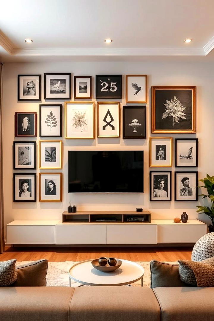 Gallery Wall TV Surround - 21 Tv Wall Ideas