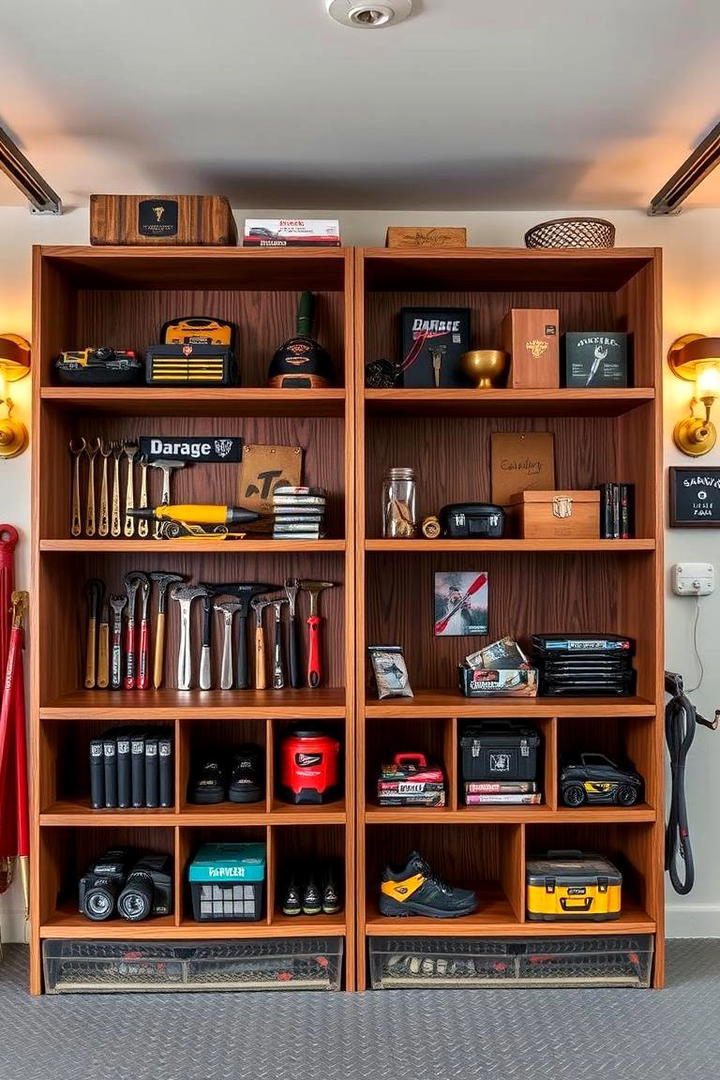 Garage Bookcase Shelves - 30 Garage Shelving Ideas