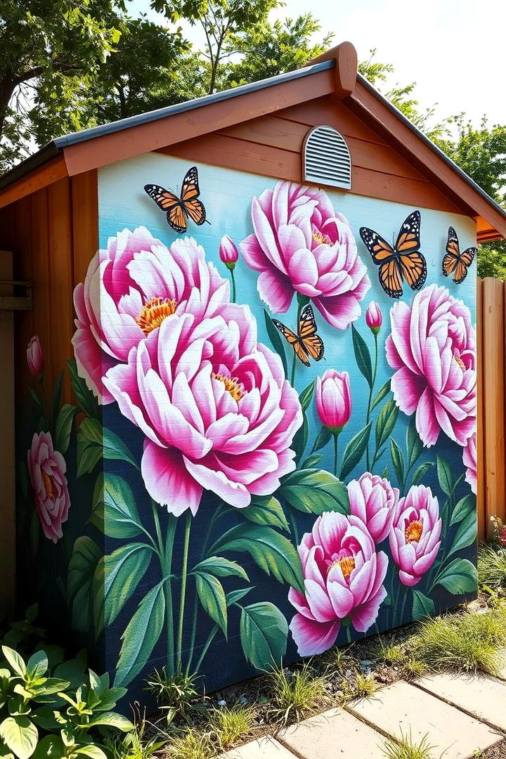 Garden Art Murals - 21 Garden Decor Ideas