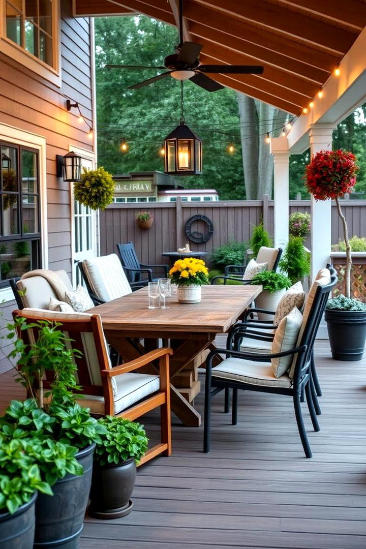 Garden Dining Area - 21 Back Porch Ideas