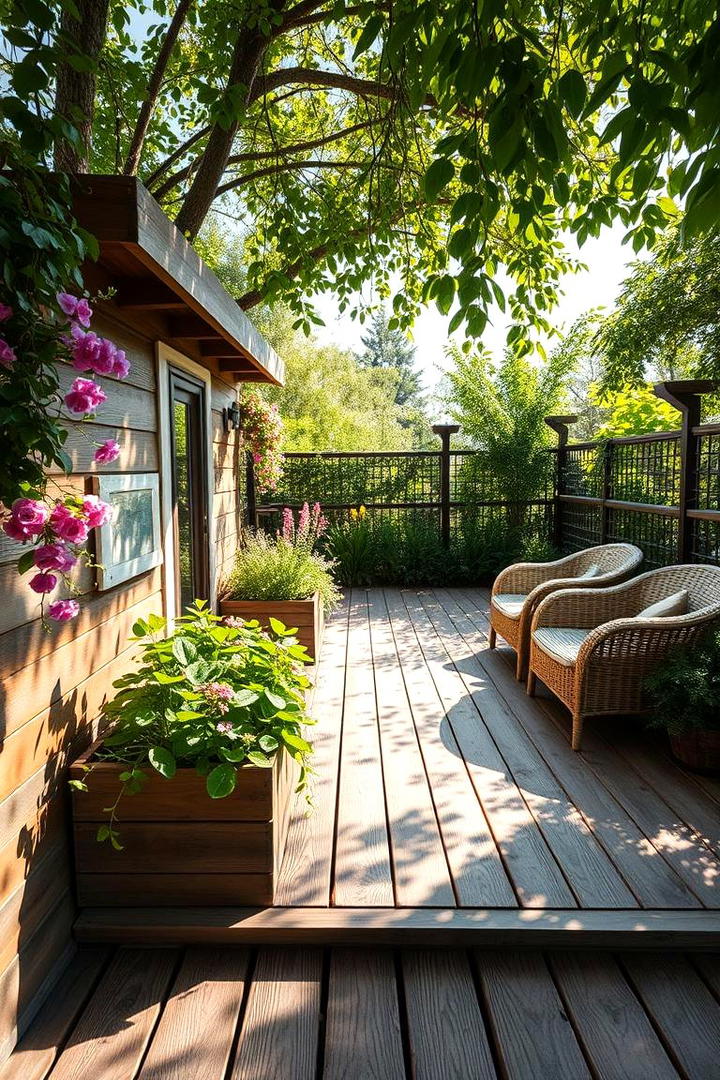 Garden Floating Deck - 30 Floating Deck Ideas