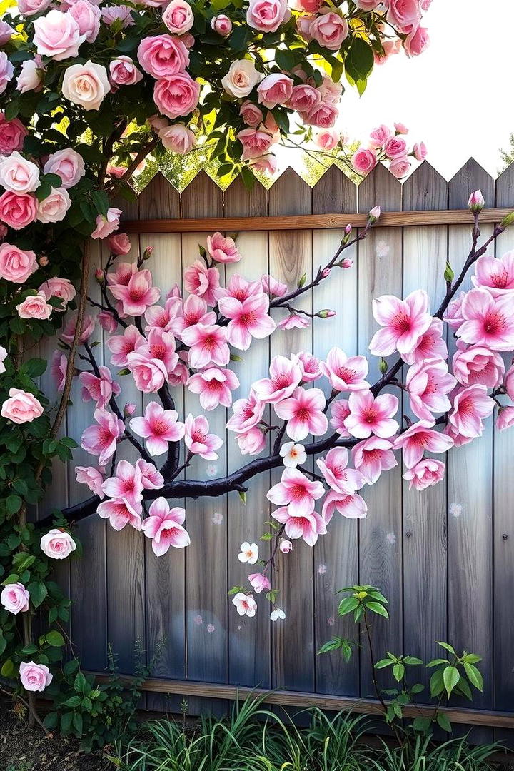 Garden Murals on Fences - 30 Garden Art Ideas