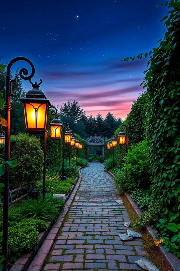 Garden Pathway Lanterns - 30 Lantern Decor Ideas