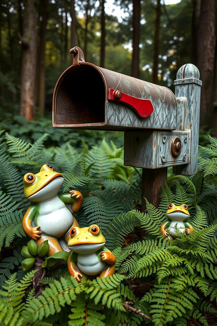 Garden Statues and Ornaments - 30 Mailbox Landscaping Ideas