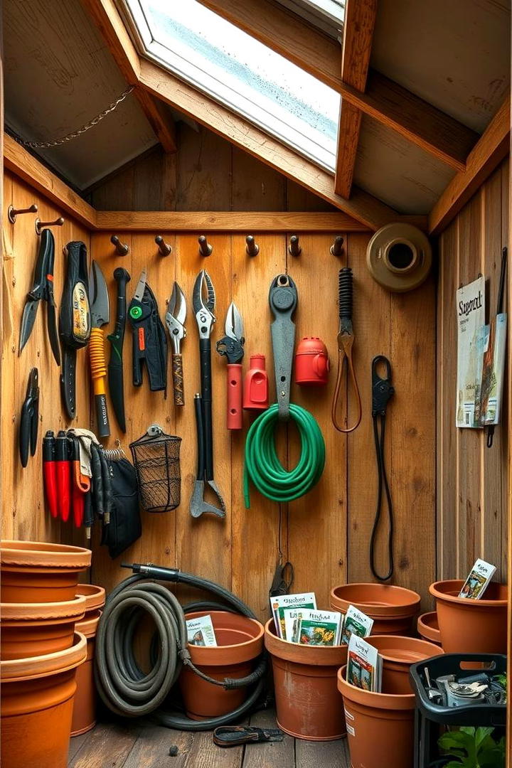 Garden Tool Shed Organizer - 30 Pegboard Ideas