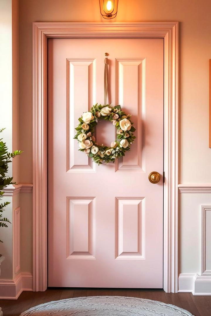 Gentle Blush Pink - 30 Interior Door Color Ideas