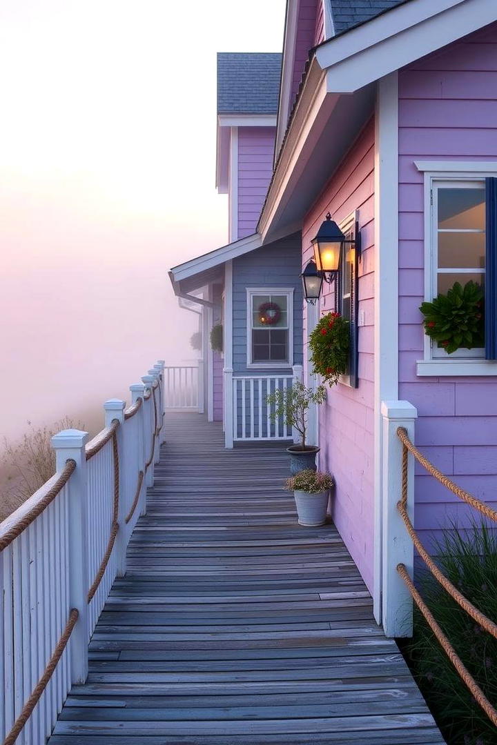 Gentle Lavender Tranquility - 30 Lake House Exterior Colors Ideas