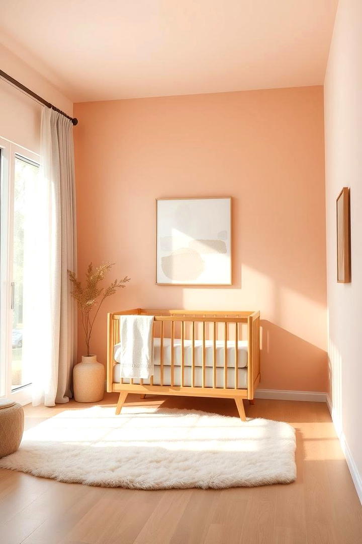 Gentle Pastel Peach - 30 Nursery Color Ideas