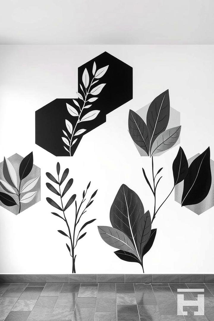 Geometric Garden Mural - 21 Garden Mural Ideas