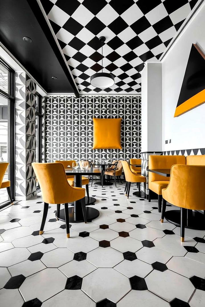 Geometric Pattern Focus - 30 Mid-century Modern Dining Rooms