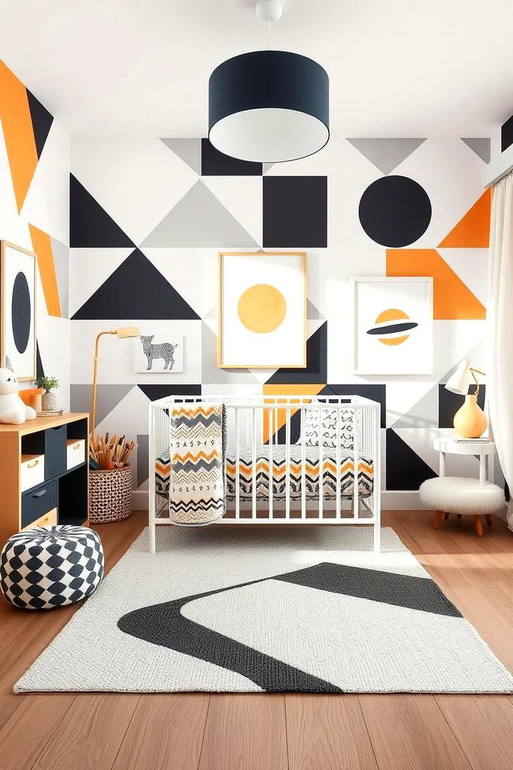 Geometric Patterned Space - 21 Baby Room Ideas