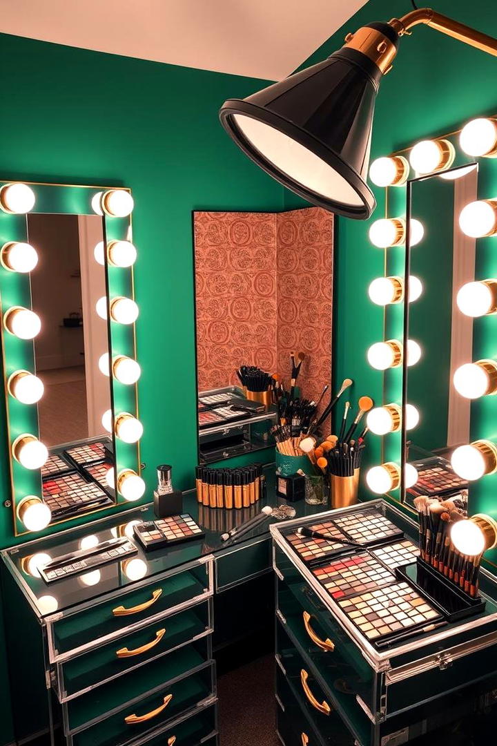 Glam Makeup Artistry Hub - 30 Makeup Vanity Ideas