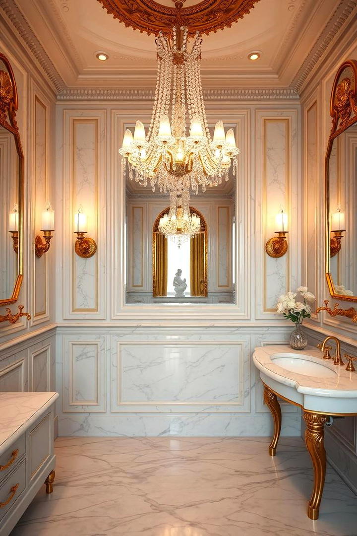 Glamorous Golden Accents - 21 luxury bathroom ideas