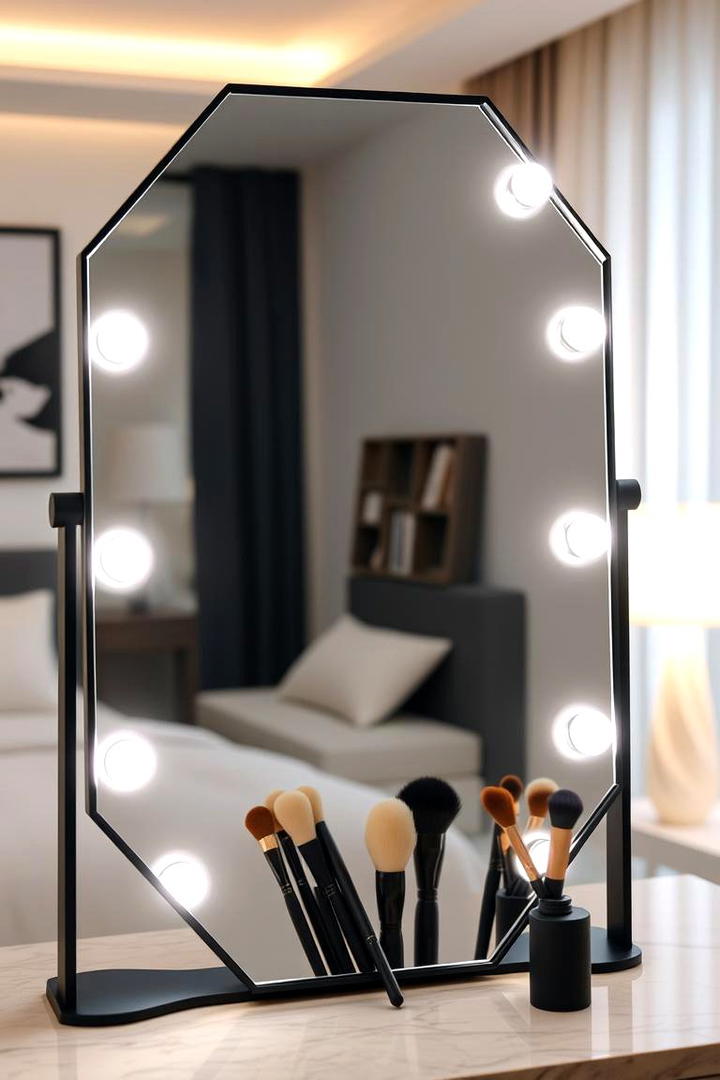 Glamorous LED Vanity Mirror - 30 Makeup Vanity Ideas