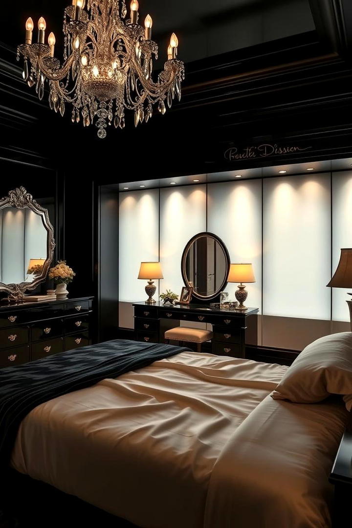 Glamorous Noir - 30 Dark Bedroom Ideas