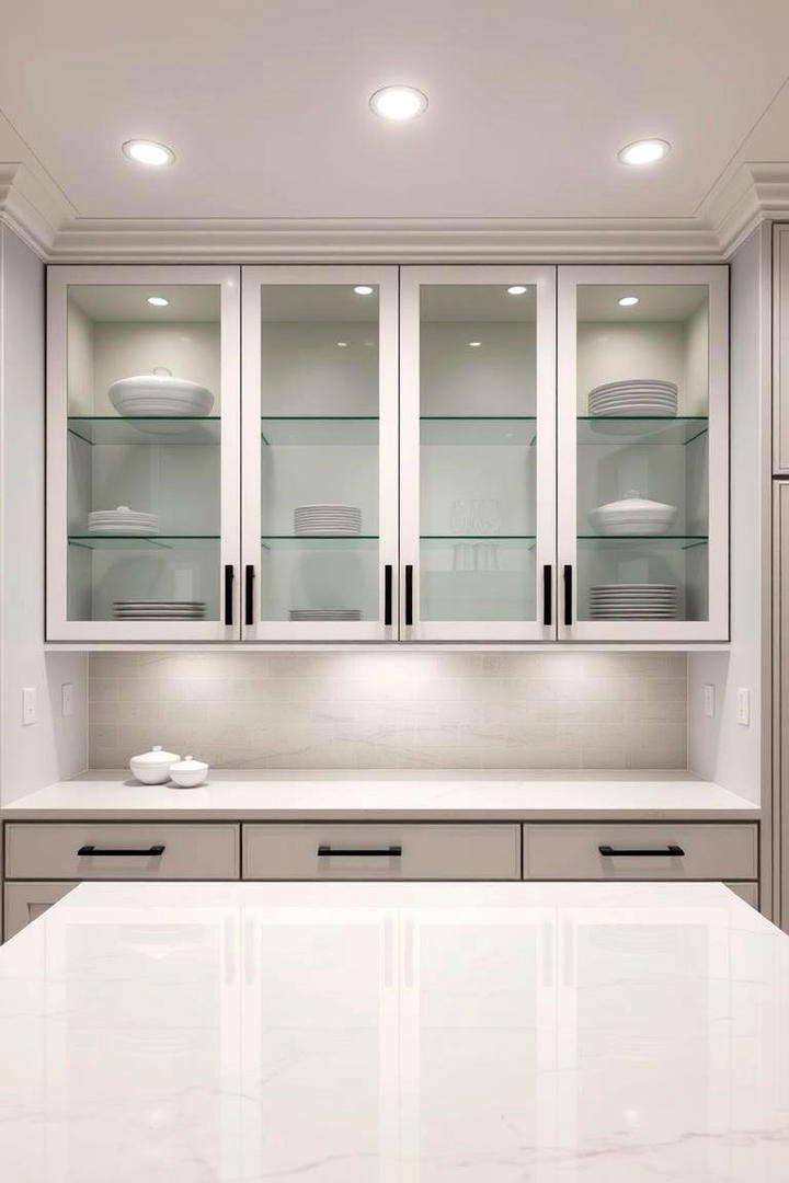 Glass Front Cabinets - 21 Kitchen Cabinet Ideas