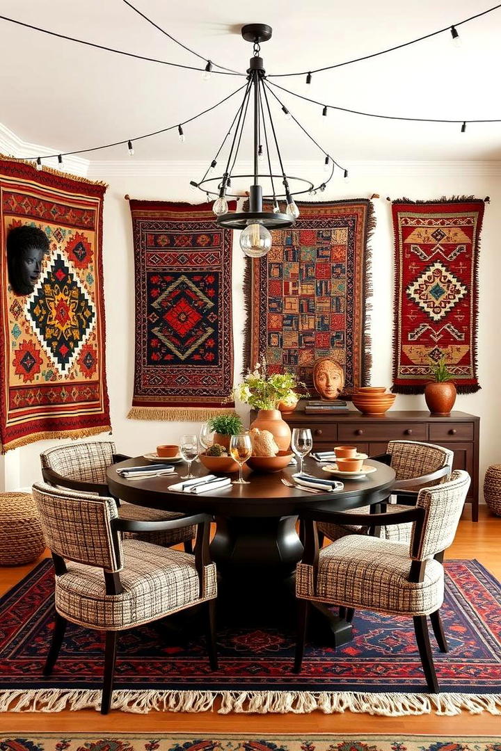 Global Inspired Flair - 30 Boho Dining Room Ideas