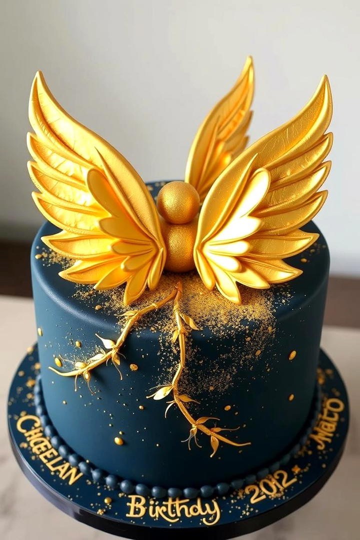 Golden Snitch Cake and Desserts - 30 Harry Potter Wedding Ideas