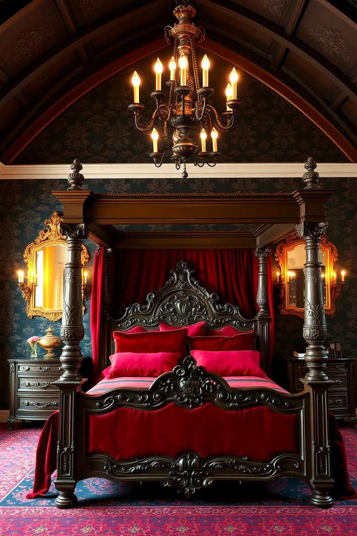 Gothic Elegance - 30 Dark Bedroom Ideas