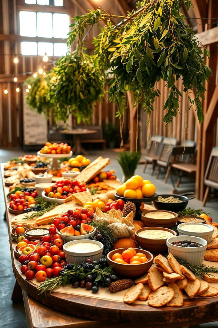 Gourmet Grazing Table - 21 Wedding Food Ideas