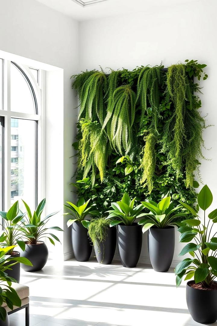 Green Living Wall - 30 Half Wall Ideas