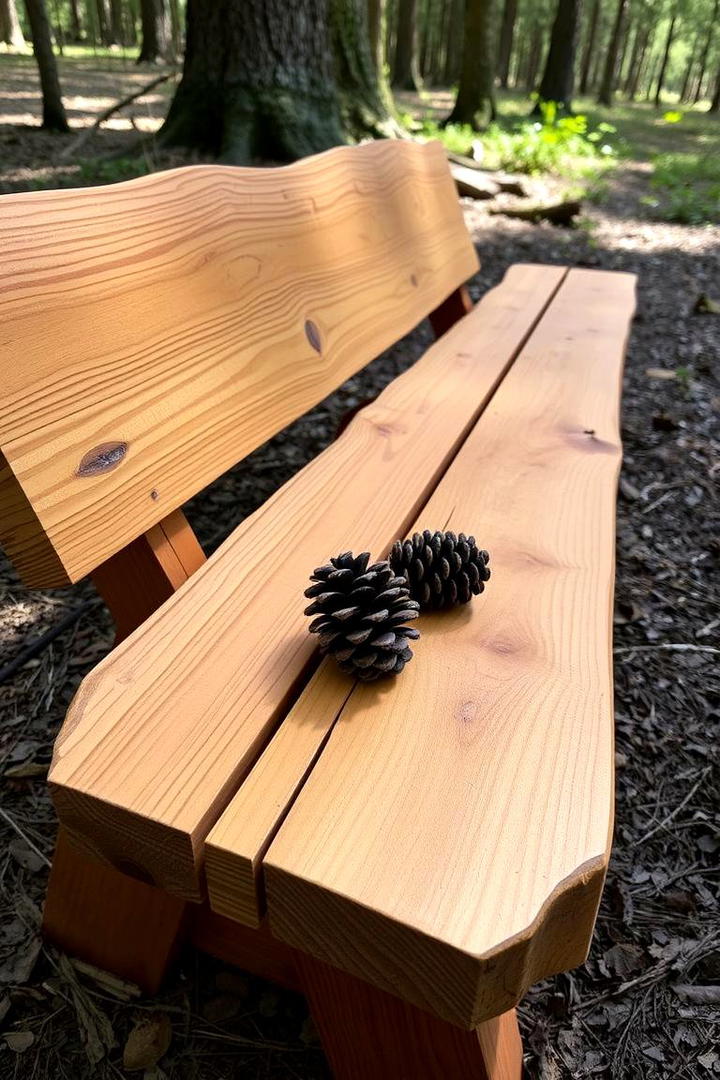 Hand Finished Cedar Garden Bench - 30 Garden Bench Ideas