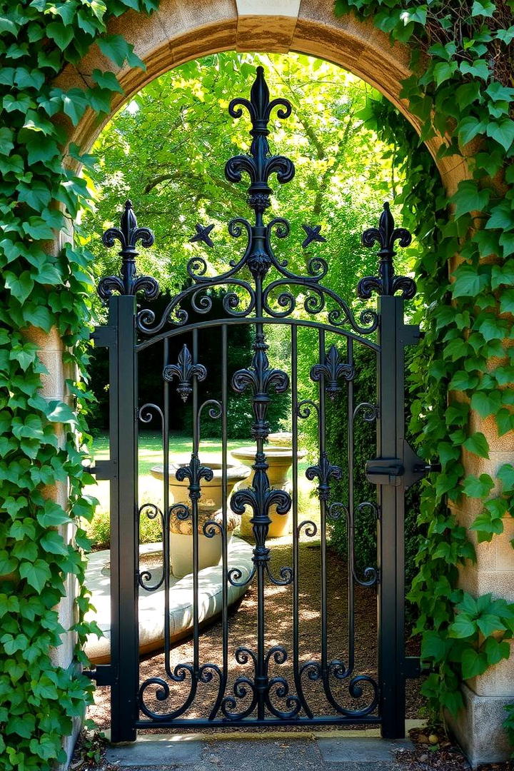 Hand Forged Iron Craftsmanship - 30 garden gate ideas