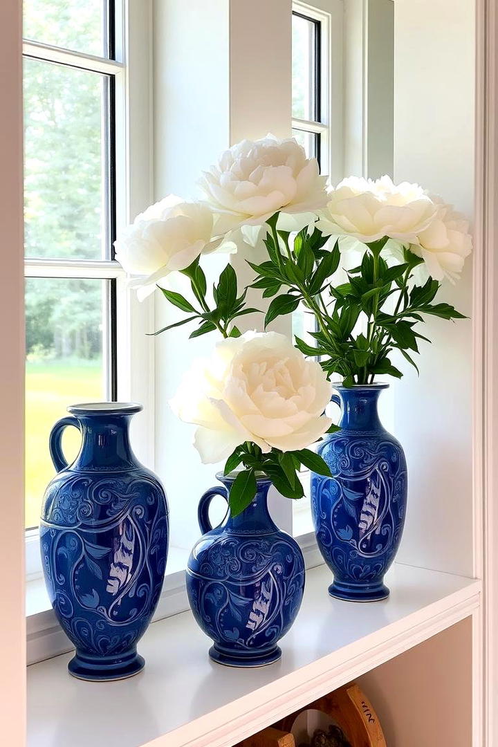 Hand Painted Blue Ceramics - 30 Blue and White Decor Ideas