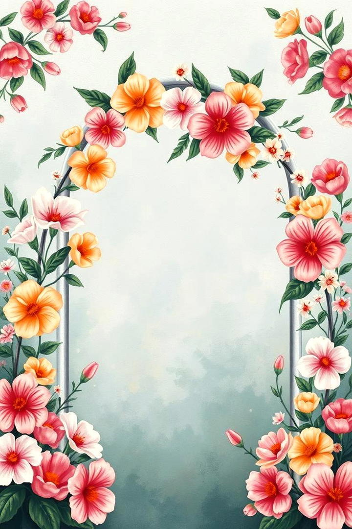 Hand Painted Garden Arch - 30 Garden Arch Ideas