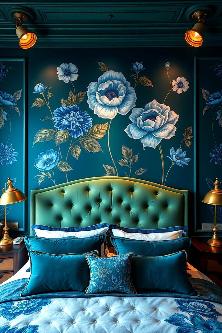 Hand Painted Wall Accents - 21 Bedroom Wall Decor Ideas