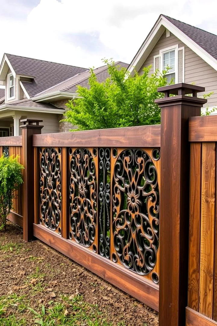 Handcrafted Artisanal Fence - 21 Front Yard Fence Ideas