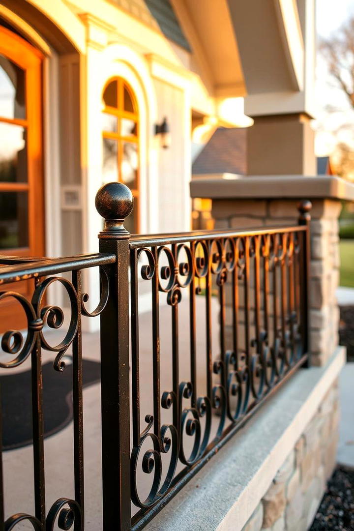 Handcrafted Iron Accents - 21 Curb Appeal Inspiration for Ranch Homes