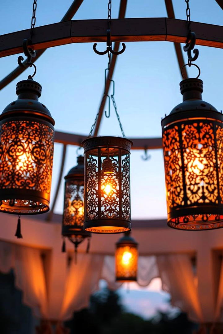 Handcrafted Lantern Fixtures - 30 Gazebo Lighting Ideas