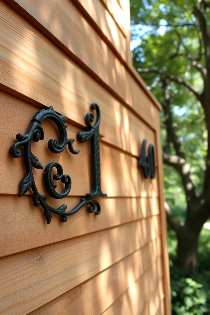 Handcrafted Number Accents - 21 House Number Ideas