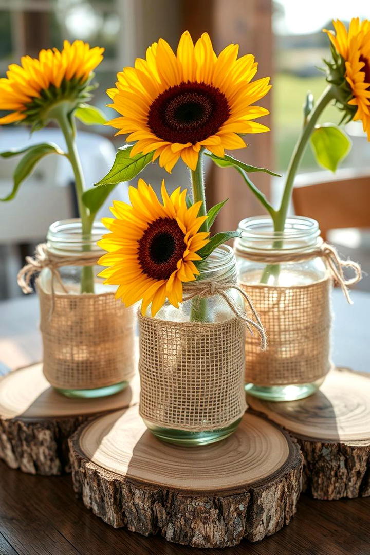 Handcrafted Rustic Charm - 21 Wedding Centerpiece Ideas