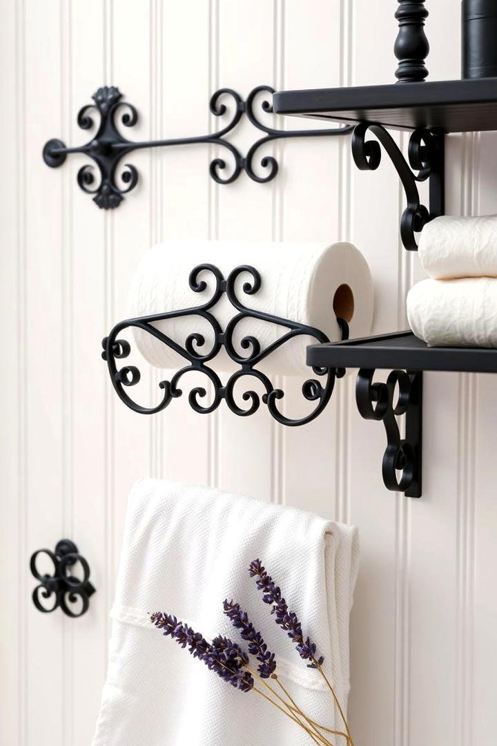 Handcrafted Towel Racks - 30 Cottage Bathroom Ideas